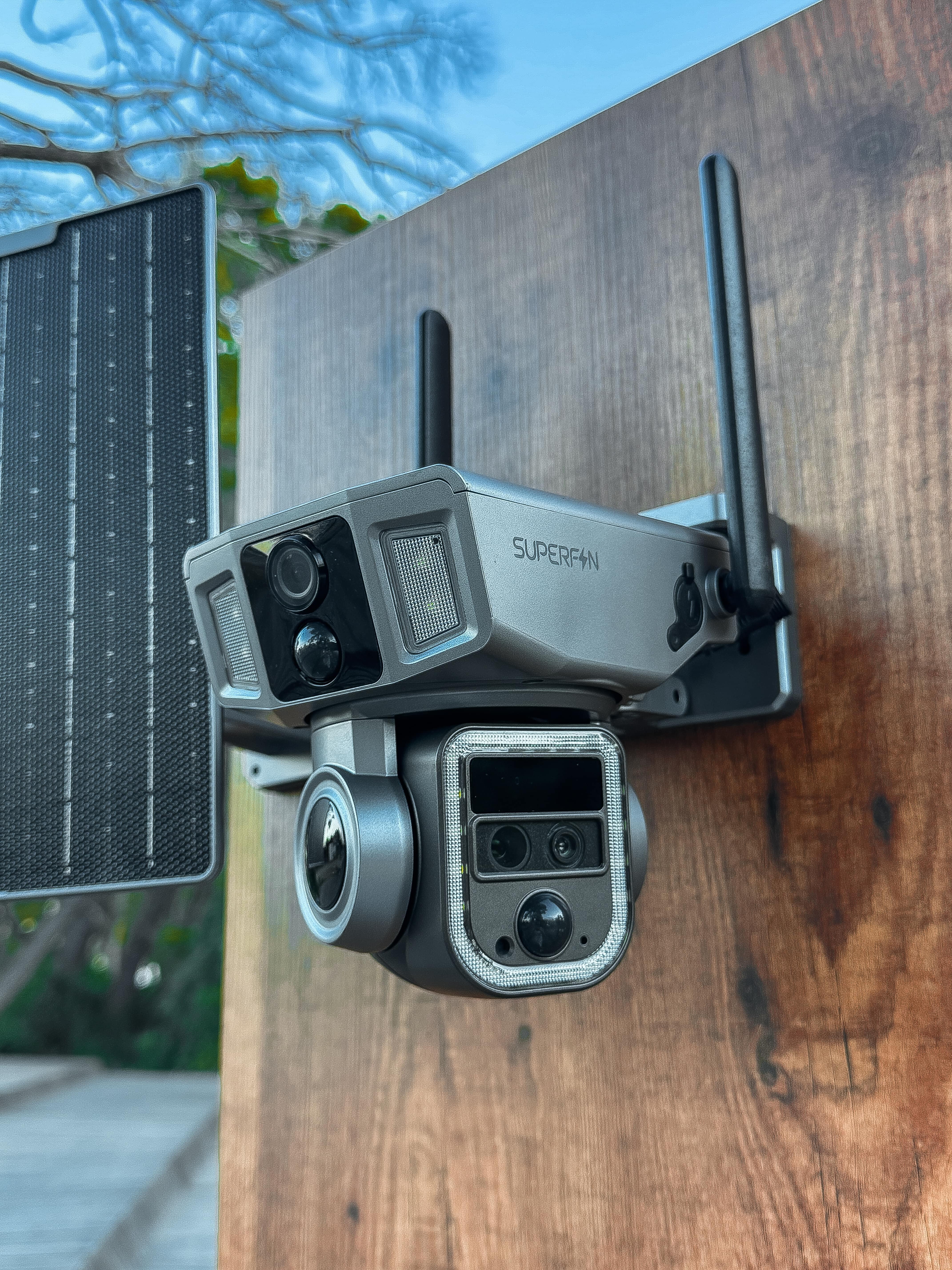 20x zoom villas cámara de seguridad de alto nivel 15MP 8K 240fps energía solar