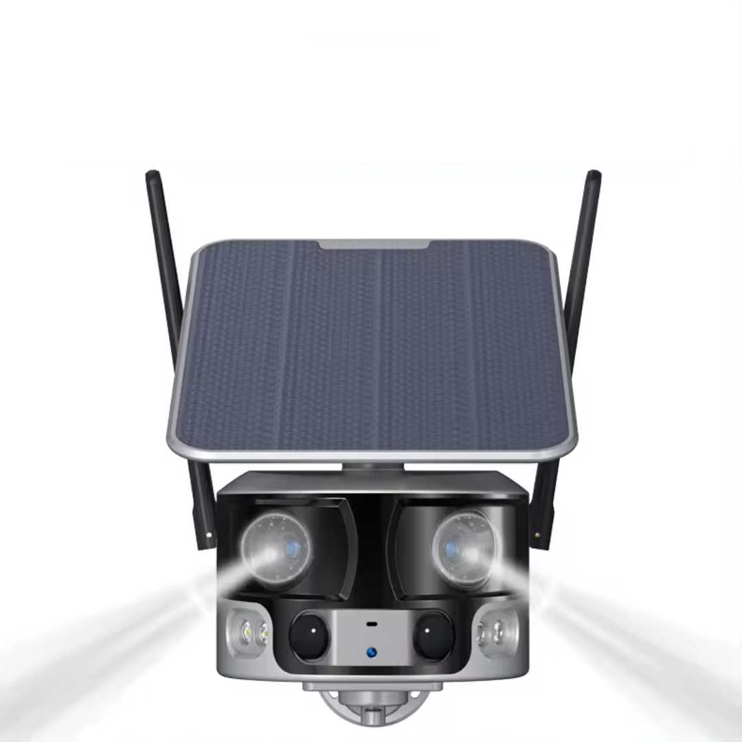 Cámara de seguridad solar ultra granangular 180 °