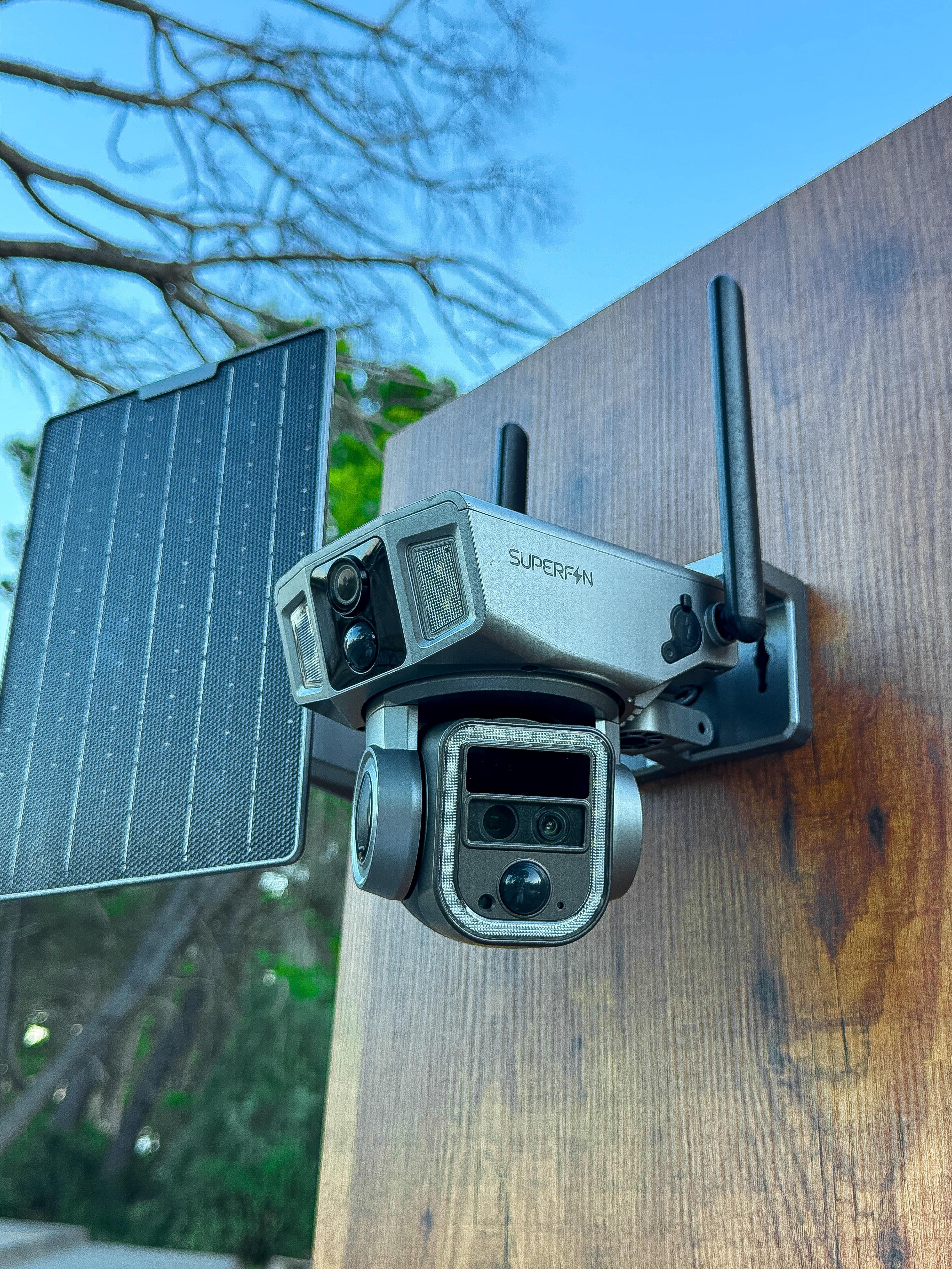 20x zoom villas cámara de seguridad de alto nivel 15MP 8K 240fps energía solar