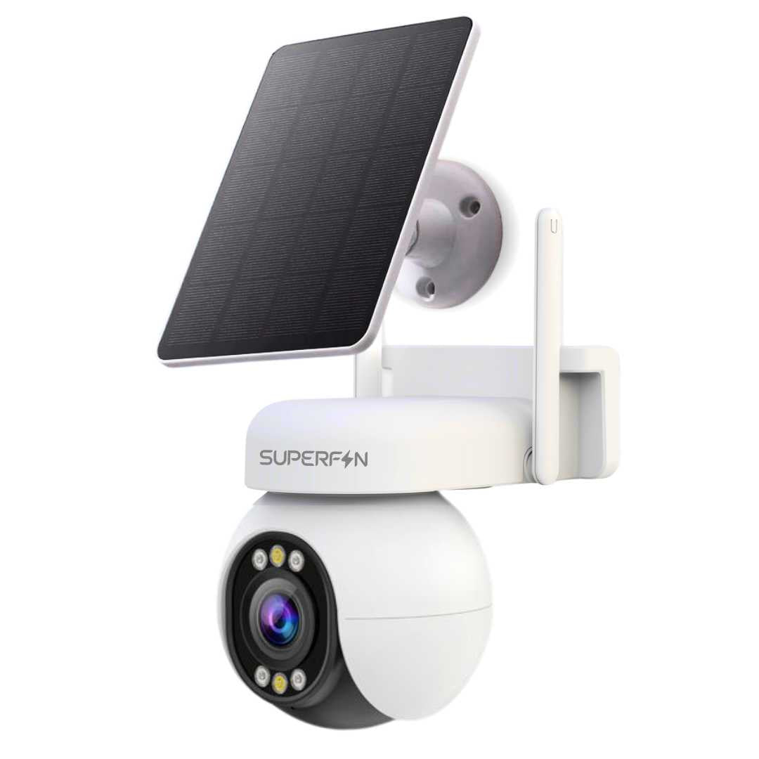 Cámara solar de seguridad inteligente 5MP 4K Full HD