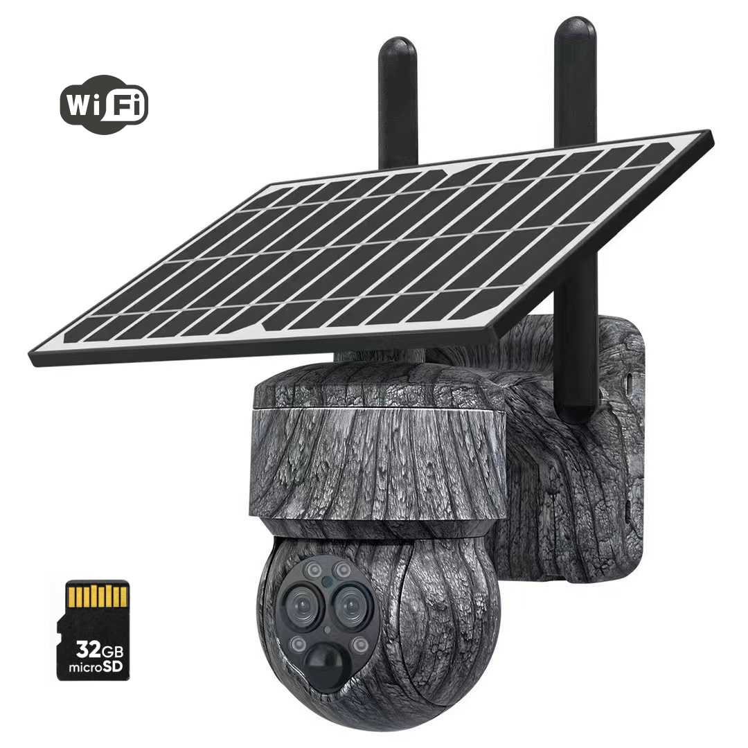 Cámara de seguridad solar al aire libre 6MP 4K HD lleno