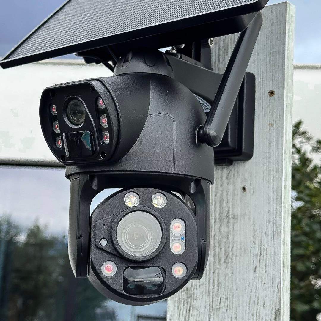 36x Zoom 3,300ft Range 8K Dual-Lens Solar Security Camera Night Vision AI Tracking - No Monthly Fees