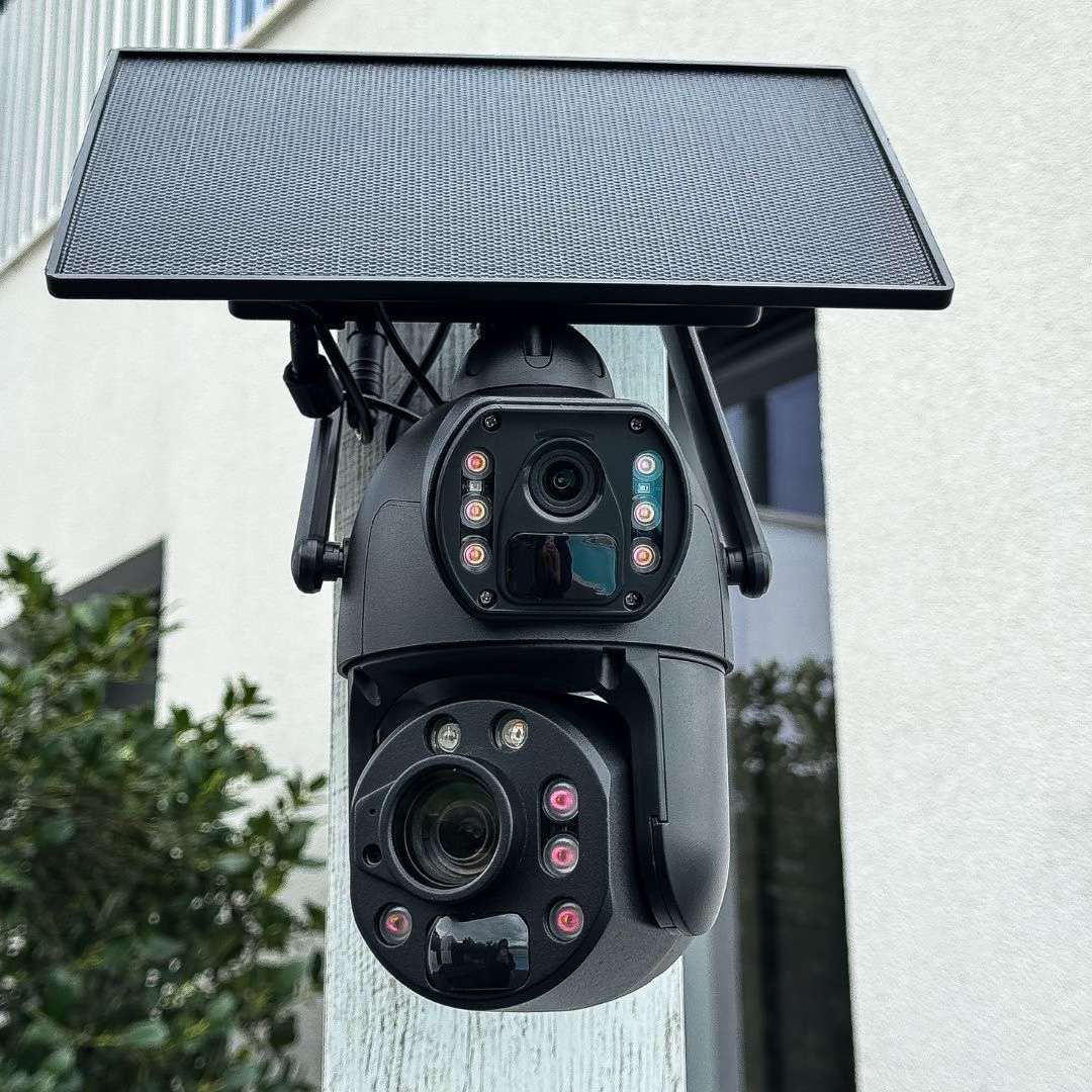 36x Zoom 3,300ft Range 8K Dual-Lens Solar Security Camera Night Vision AI Tracking - No Monthly Fees
