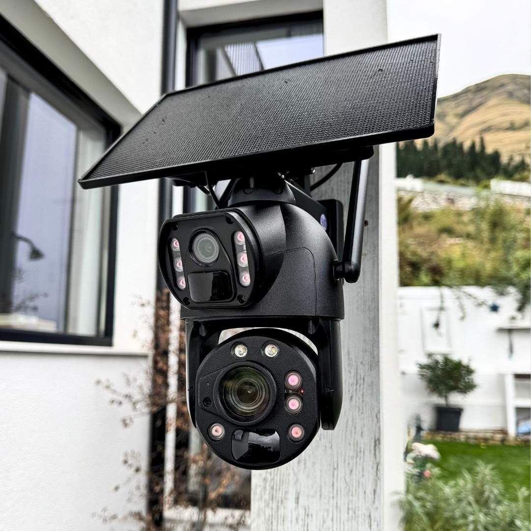 36x Zoom 3,300ft Range - 4K Solar Security Camera – 100% Solar Powered, No WiFi/No Subscription