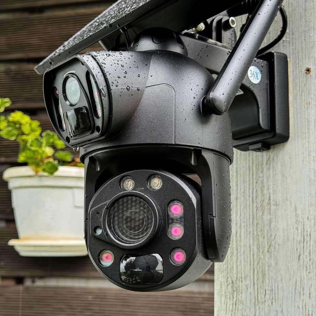 36x Zoom 3,300ft Range - 4K Solar Security Camera – 100% Solar Powered, No WiFi/No Subscription