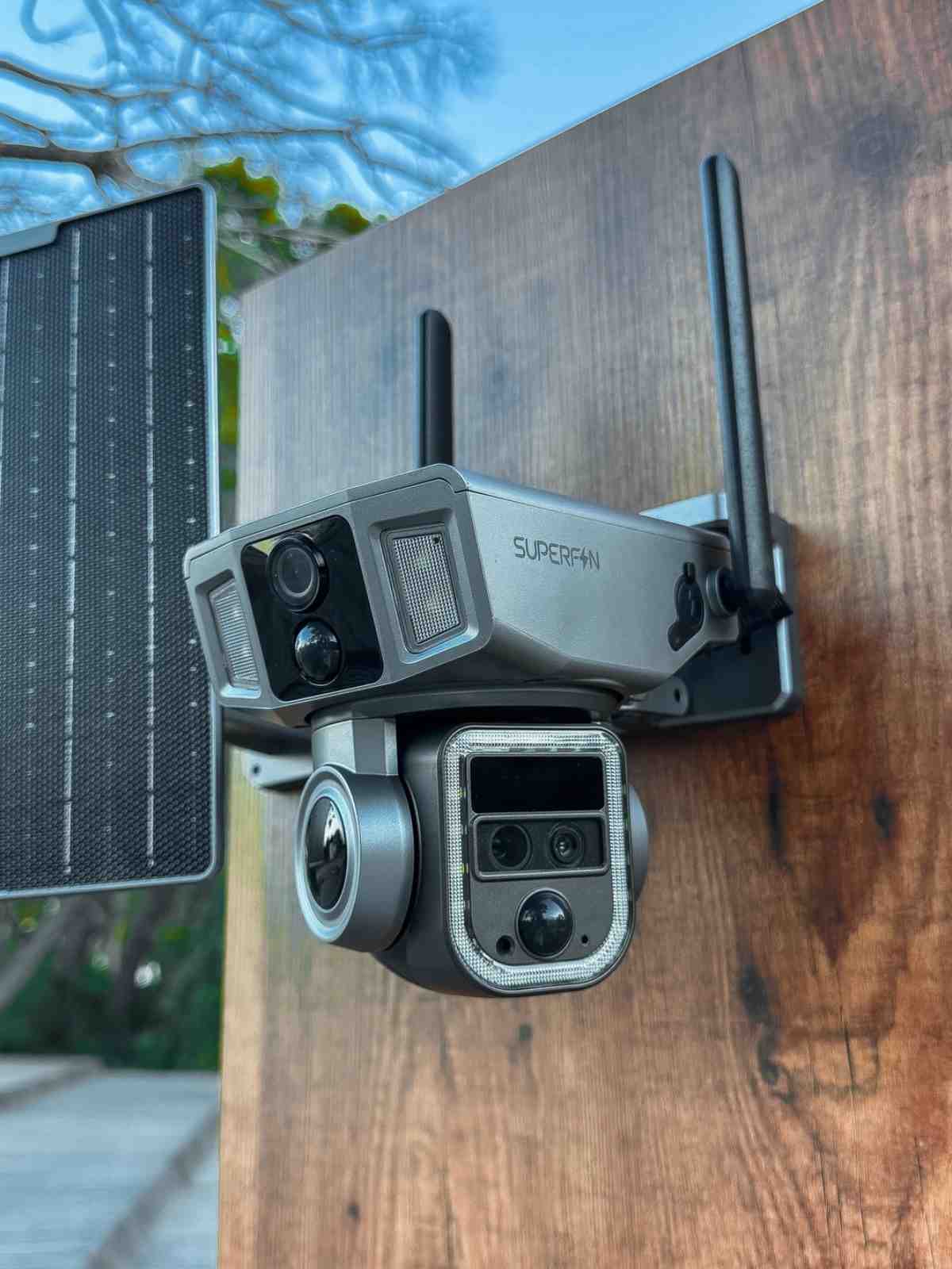 20x zoom villas cámara de seguridad de alto nivel 15MP 8K 240fps energía solar