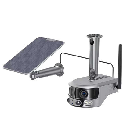 4K 180° Ultra Wide Fisheye-Lens Solar Powered Security Camera (no monthly fees)