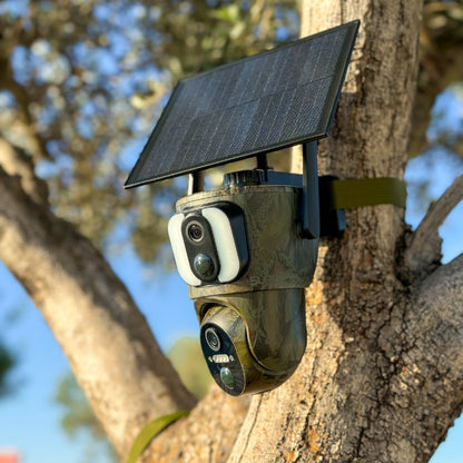 4K 8MP Ultra Full HD Solar Powered Security Camera 4G Colorful Day & Night Vision