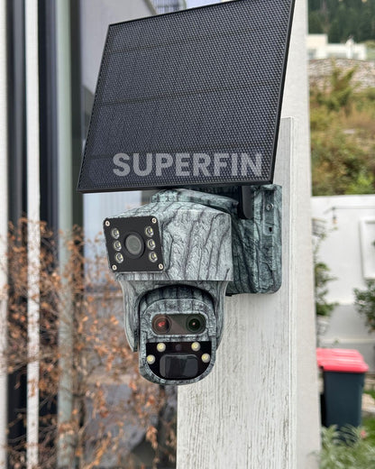 4K 15x Zoom 1,300ft Range Dual-Lens Solar Security Camera Night Vision AI Tracking 4G - No Monthly Fees