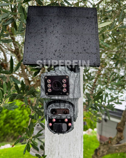 4K 15x Zoom 1,300ft Range Dual-Lens Solar Security Camera Night Vision AI Tracking 4G - No Monthly Fees