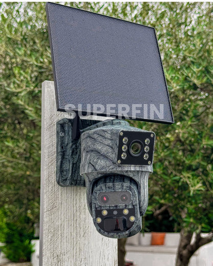 4K 15x Zoom 1,300ft Range Dual-Lens Solar Security Camera Night Vision AI Tracking 4G - No Monthly Fees