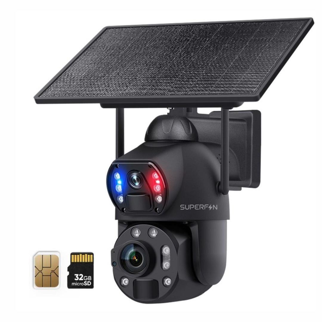 Kamera sigurie 8K me energji diellore 4G/5G WIFI Zbulim lëvizjeje Vizioni i natës 15MP 10X Zoom