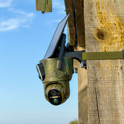 4K 8MP Ultra Full HD Solar Powered Security Camera 4G Colorful Day & Night Vision