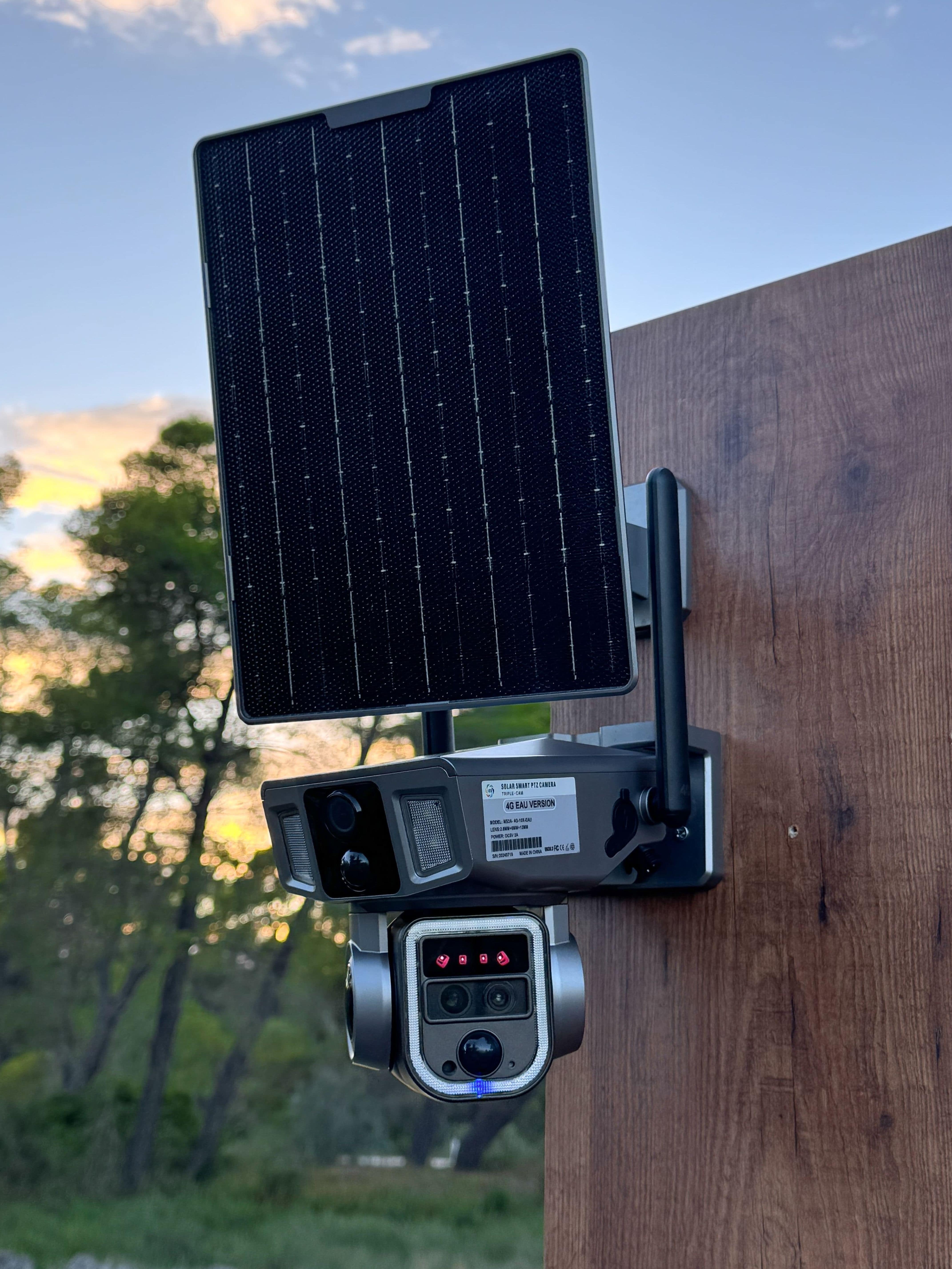 Kamera sigurie 8K me energji diellore 4G/5G WIFI Zbulim lëvizjeje Vizioni i natës 15MP 10X Zoom