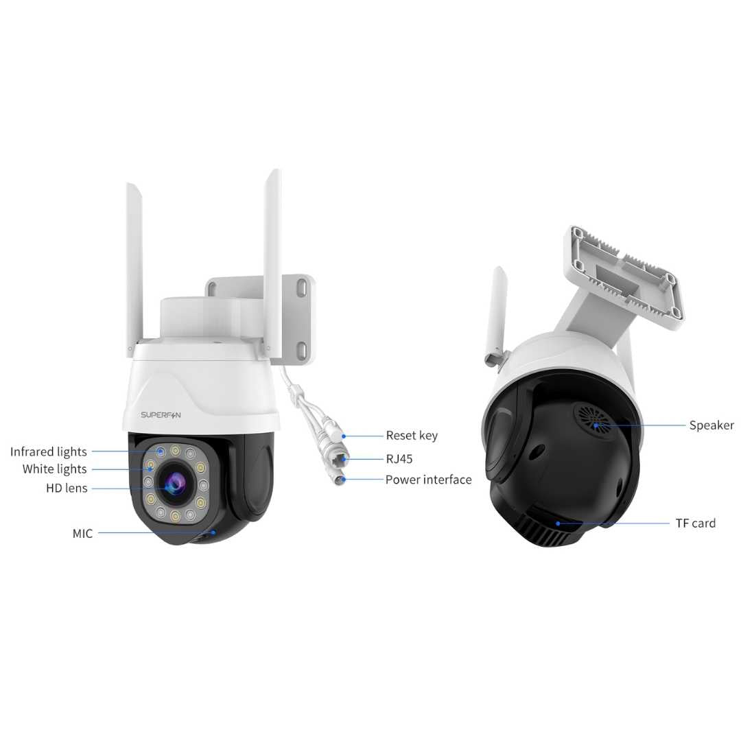 Security Camera 8MP 4K Full HD Color Night Vision