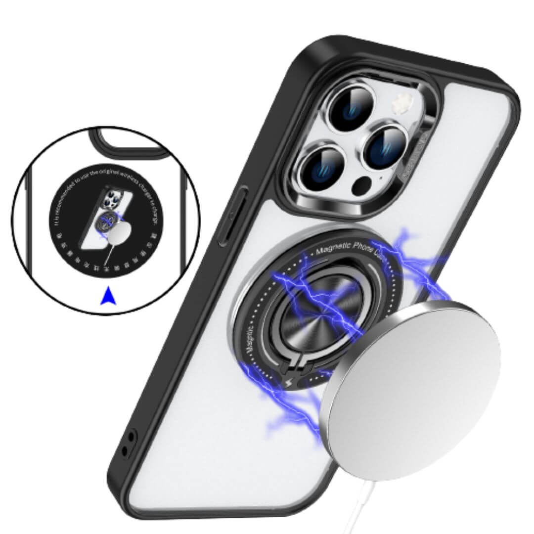 Shockproof Ring iPhone Case Clear Design