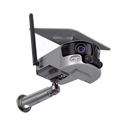 4K 180° Ultra Wide Fisheye-Lens Solar Powered Security Camera (no monthly fees)