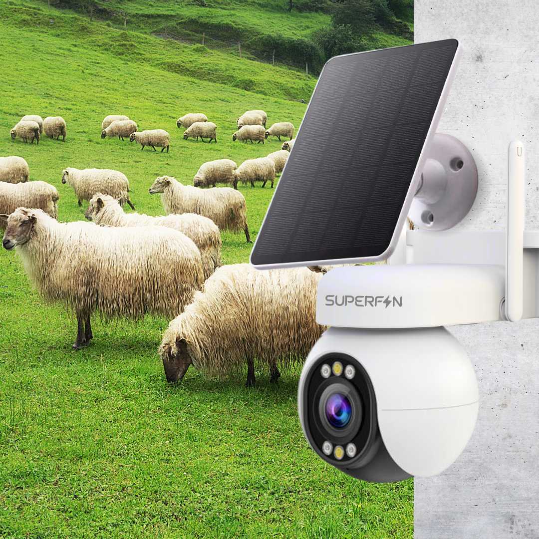 Smart Security Solar Camera 5MP 4K Full HD