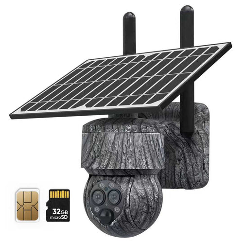 Outdoor Solar Security Camera 6MP 4K Full HD