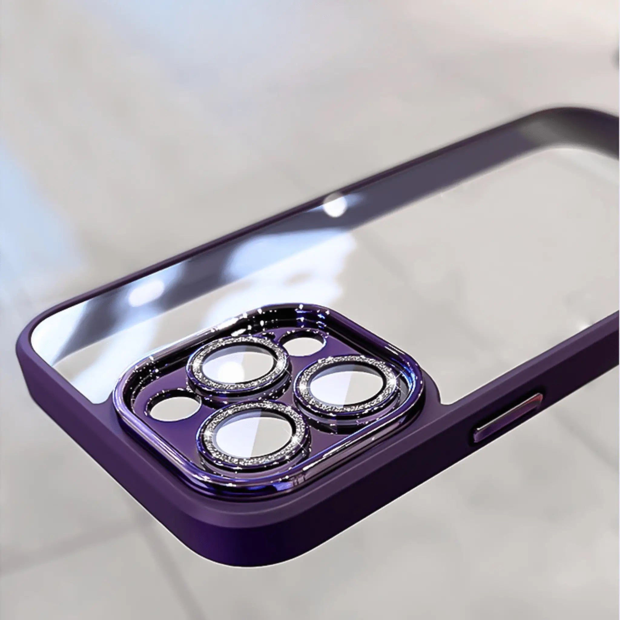 Lens Protection iPhone Case Sparkle Design