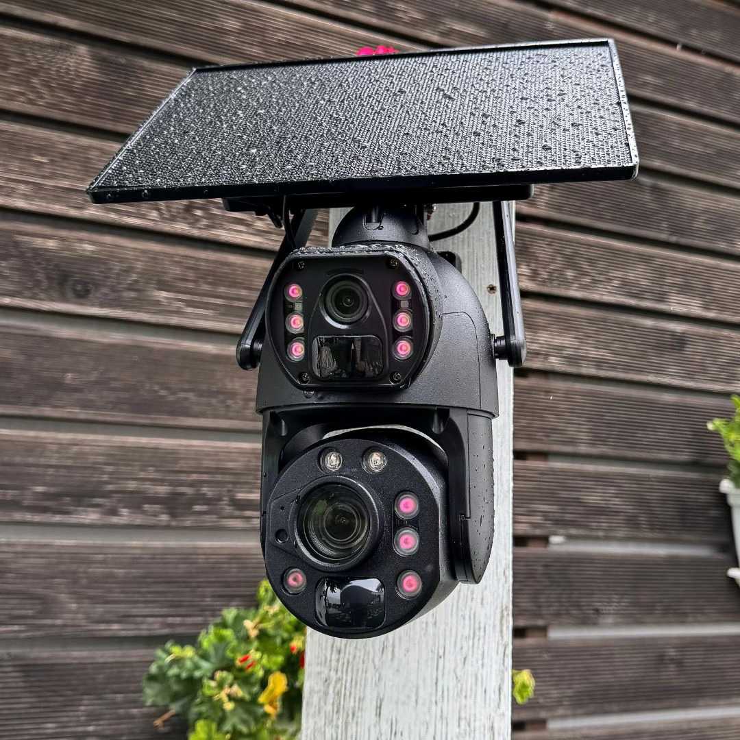 Kamera sigurie 8K me energji diellore 4G/5G WIFI Zbulim lëvizjeje Vizioni i natës 15MP 10X Zoom