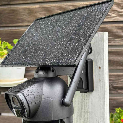 36x Zoom 3,300ft Range - 4K Solar Security Camera – 100% Solar Powered, No WiFi/No Subscription
