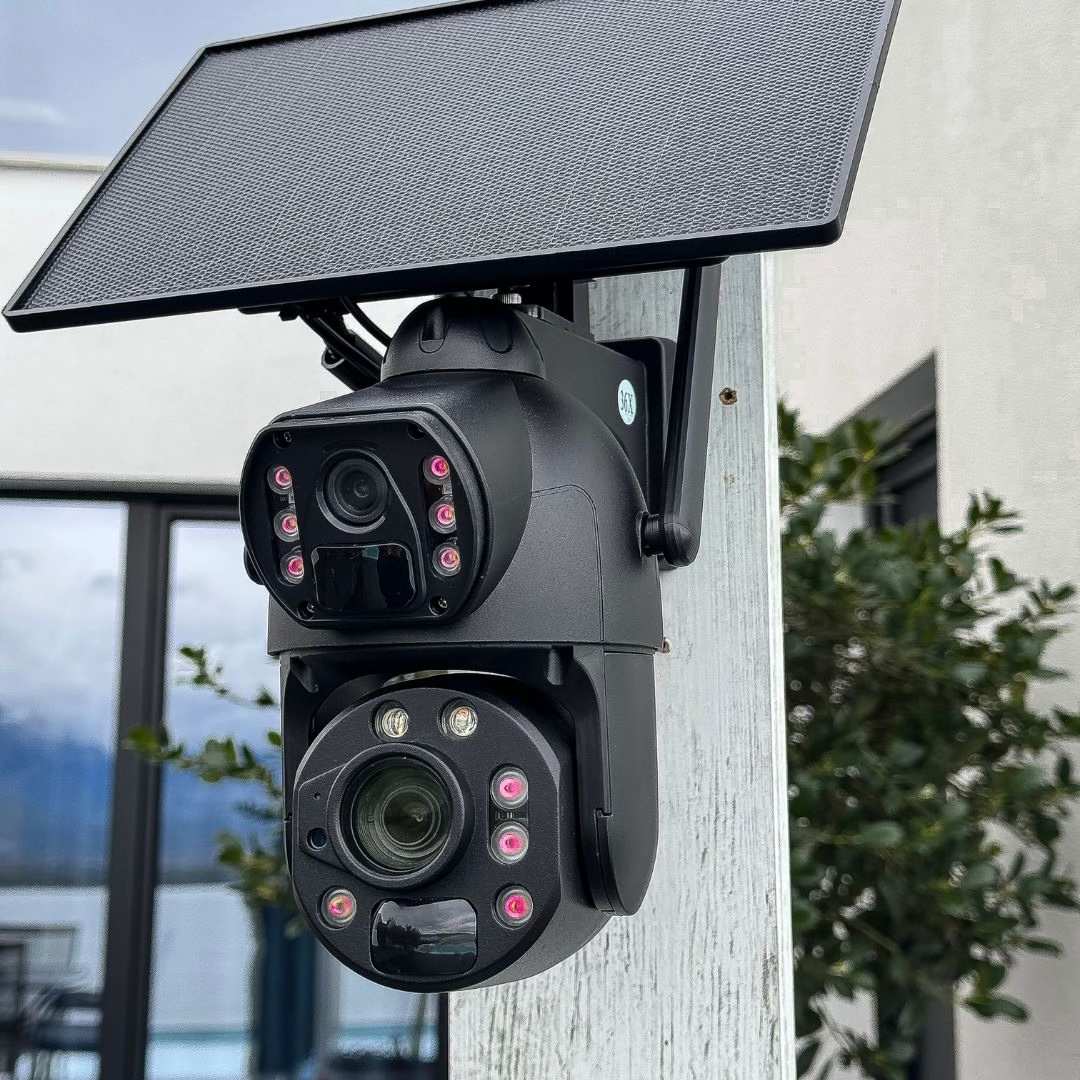 Kamera sigurie 8K me energji diellore 4G/5G WIFI Zbulim lëvizjeje Vizioni i natës 15MP 10X Zoom