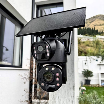 36x Zoom 3,300ft Range - 4K Solar Security Camera – 100% Solar Powered, No WiFi/No Subscription